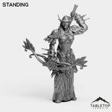 Tabletop Terrain Miniature Standing Darkness Hunter Female