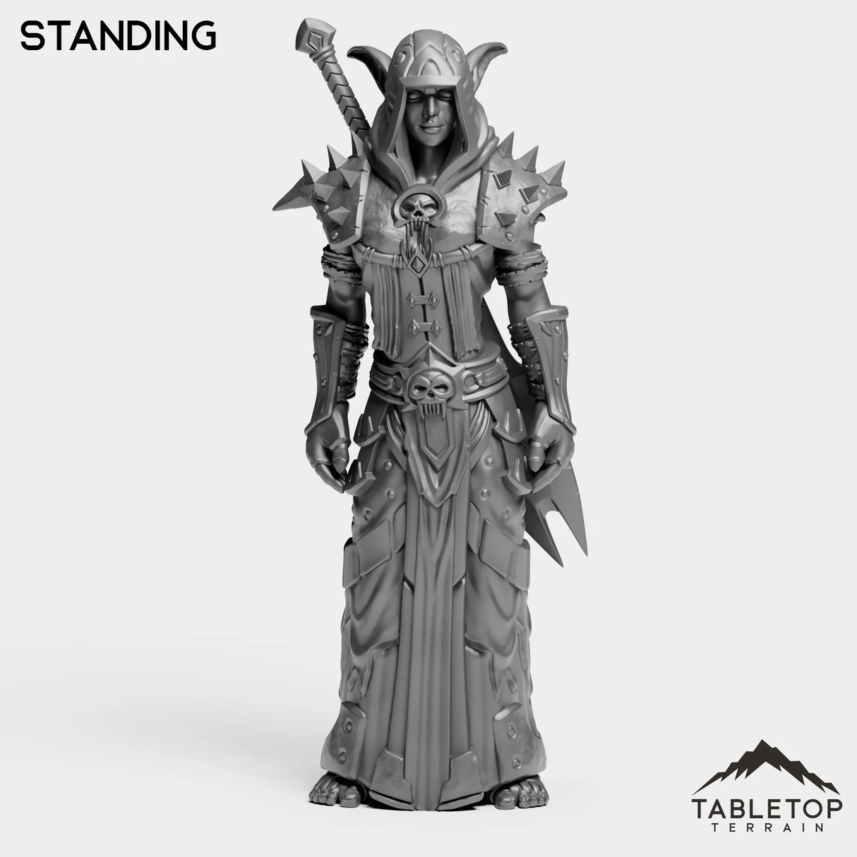 Tabletop Terrain Miniature Standing DK Elves Female