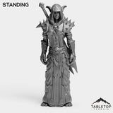 Tabletop Terrain Miniature Standing DK Elves Female