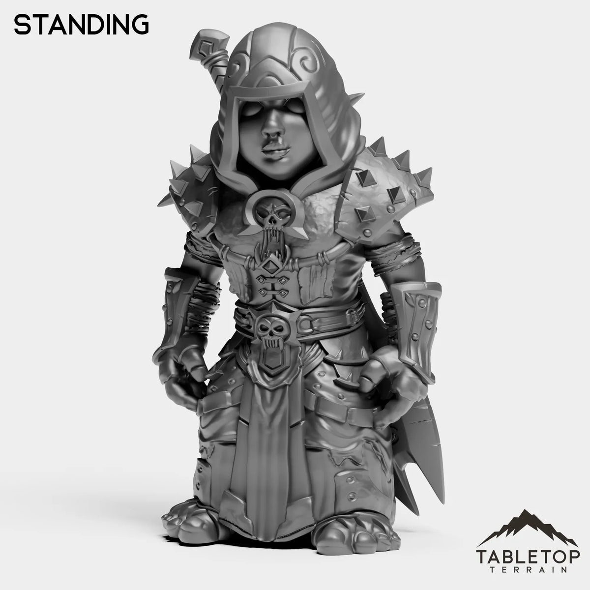 Tabletop Terrain Miniature Standing DK Gnome Female