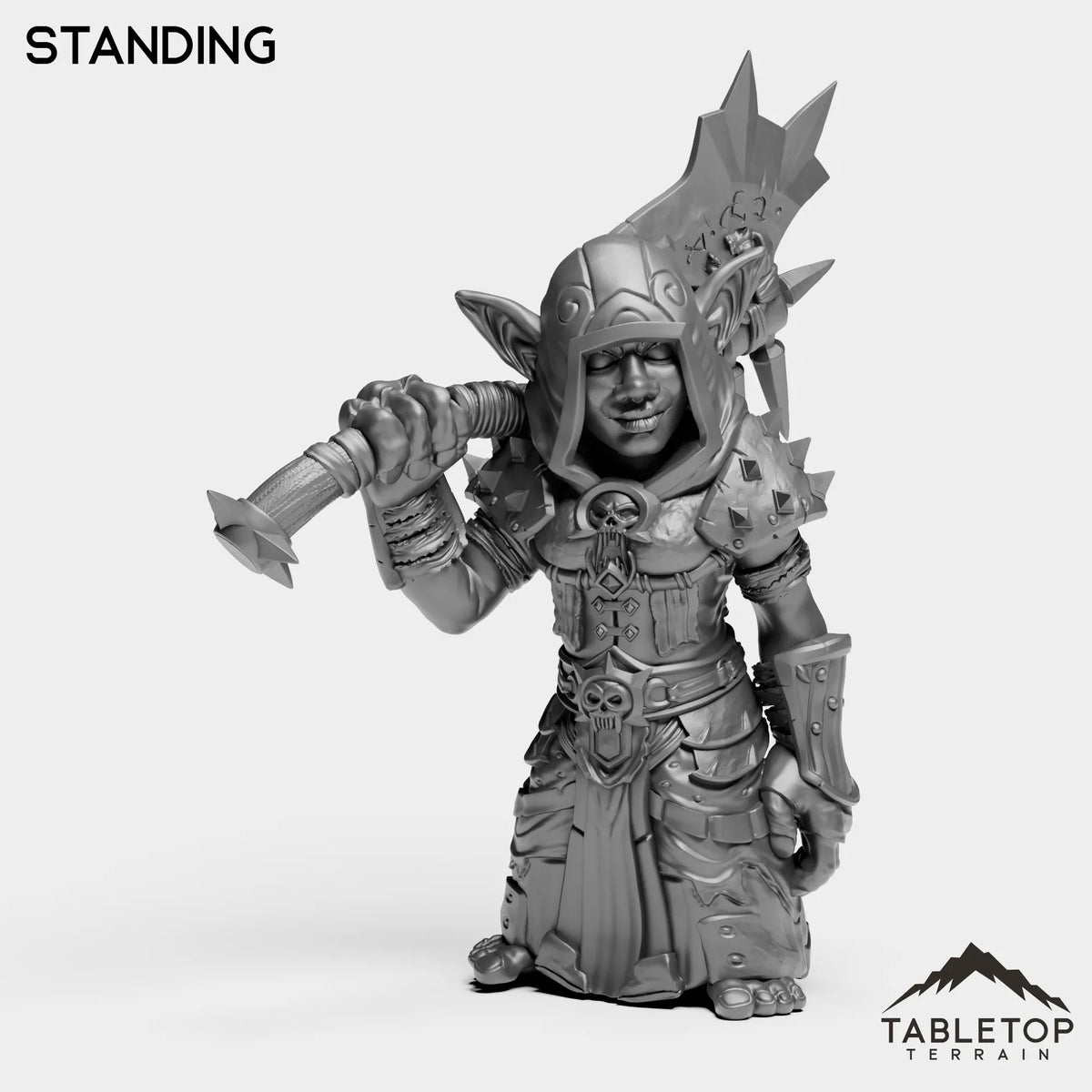 Tabletop Terrain Miniature Standing DK Goblin Female