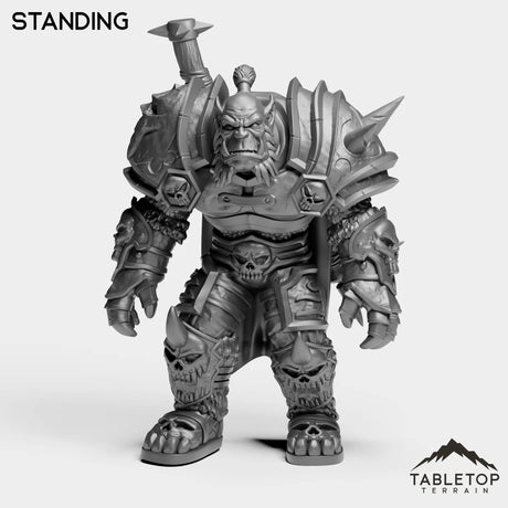 Tabletop Terrain Miniature Standing DK Horseman Orc