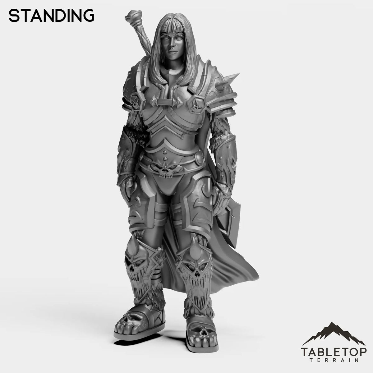 Tabletop Terrain Miniature Standing DK Horseman Priestess