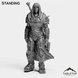 Tabletop Terrain Miniature Standing DK Horseman Priestess