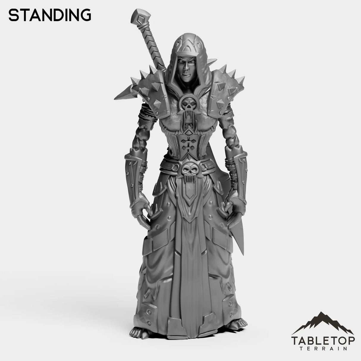 Tabletop Terrain Miniature Standing DK Undead Female