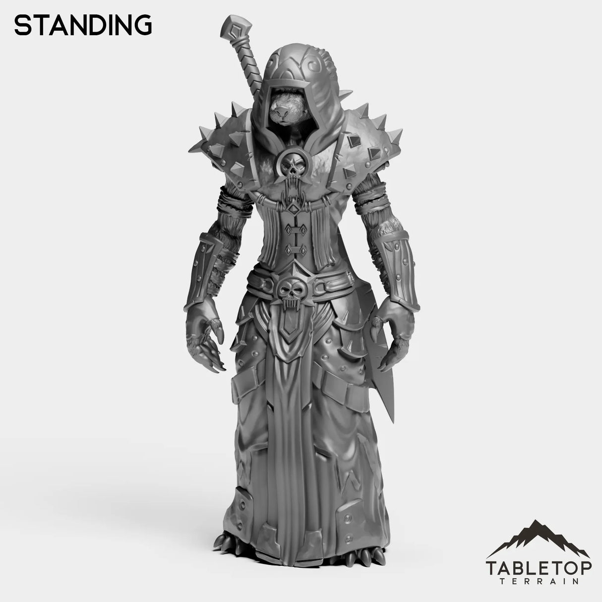 Tabletop Terrain Miniature Standing DK Werewolf Female