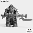Tabletop Terrain Miniature Standing Dwarf Rifleman