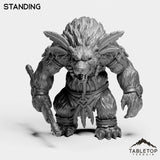 Tabletop Terrain Miniature Standing Furbolg Caster