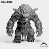Tabletop Terrain Miniature Standing Furbolg Feral