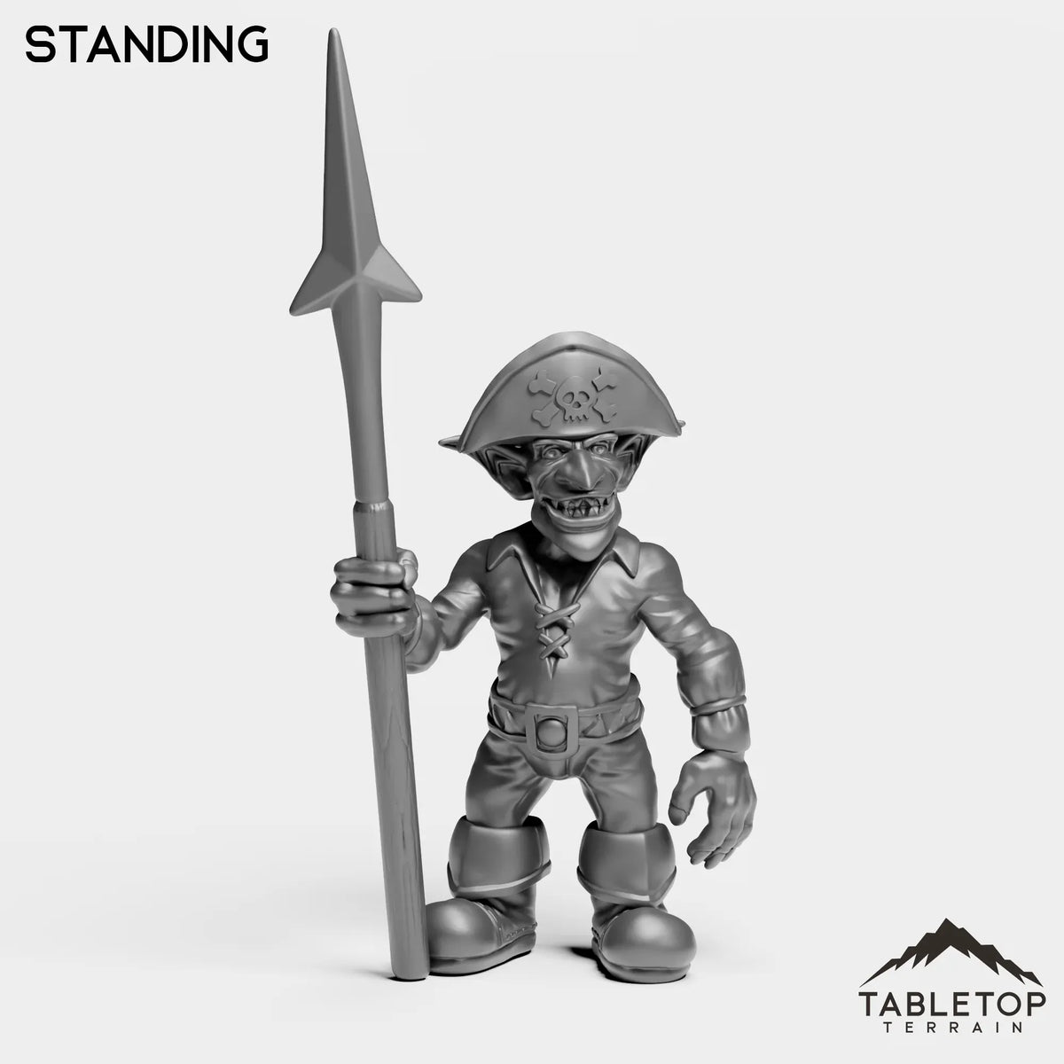 Tabletop Terrain Miniature Standing Goblin Greenskin
