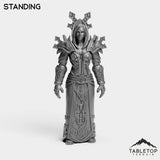 Tabletop Terrain Miniature Standing Human Mage Tier 1 Female