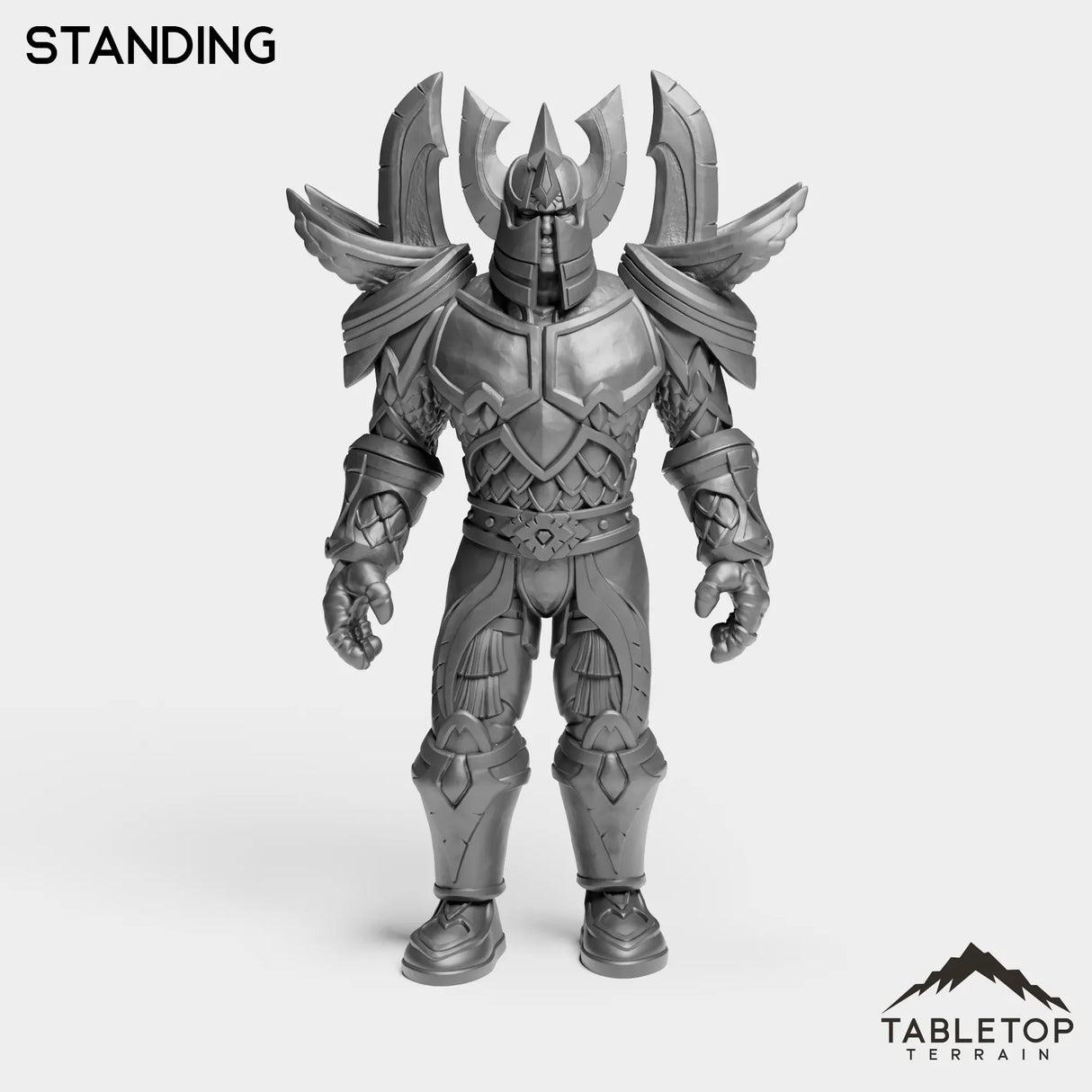 Tabletop Terrain Miniature Standing Human Paladin Tier 1