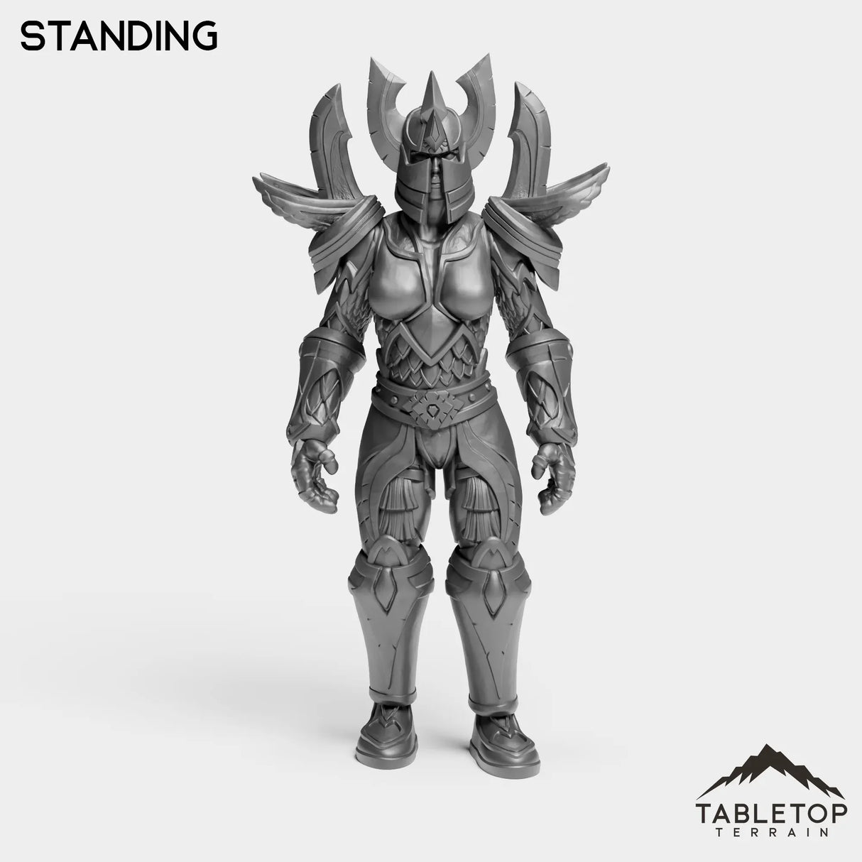 Tabletop Terrain Miniature Standing Human Paladin Tier 1 Female