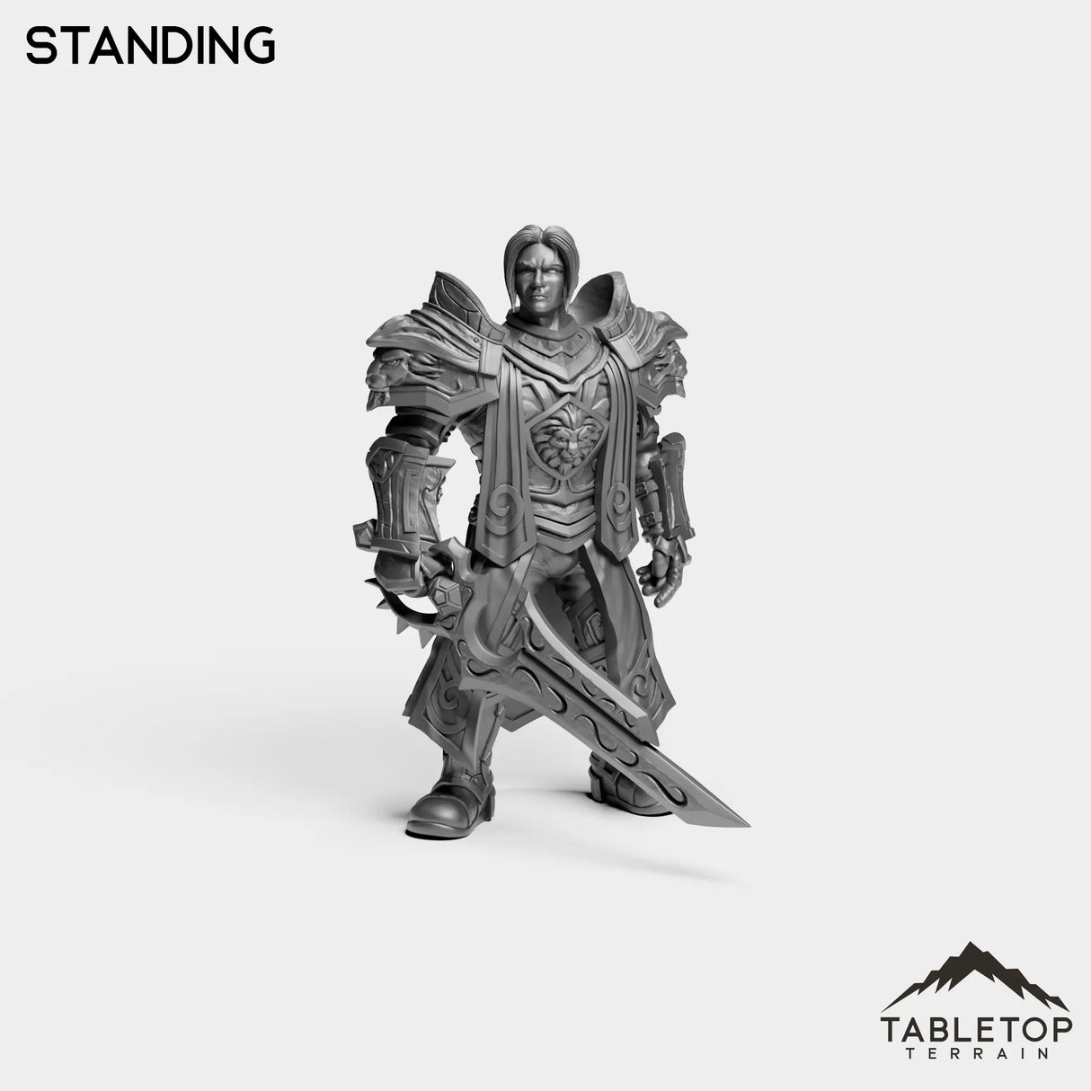Tabletop Terrain Miniature Standing Human Priest King