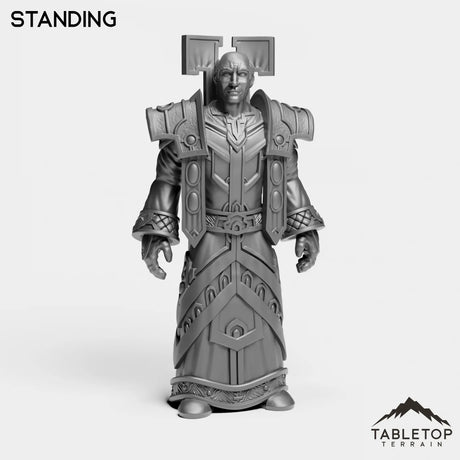 Tabletop Terrain Miniature Standing Human Priest Tier 1