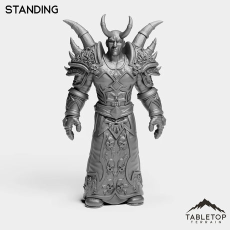 Tabletop Terrain Miniature Standing Human Warlock Tier 1
