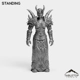 Tabletop Terrain Miniature Standing Human Warlock Tier 1 Female
