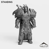 Tabletop Terrain Miniature Standing Human Warrior King