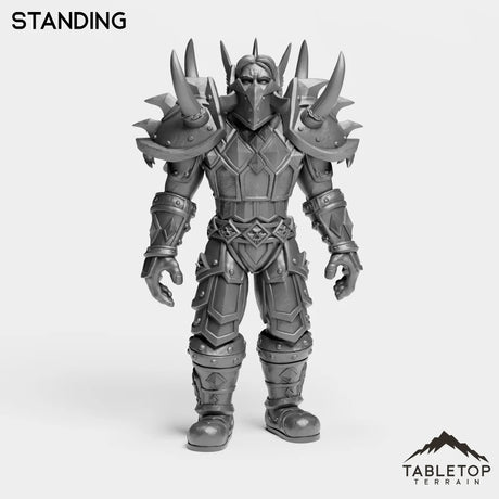 Tabletop Terrain Miniature Standing Human Warrior Tier 1