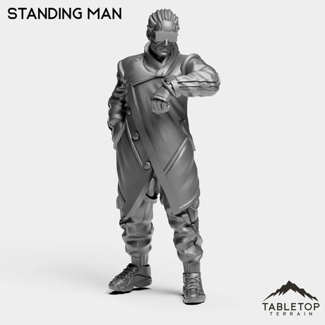 Tabletop Terrain Miniature Standing Man - Onlookers