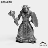 Tabletop Terrain Miniature Standing Minotaur Shaman Starter Female