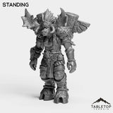 Tabletop Terrain Miniature Standing Mountain Minotaur Female