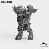 Tabletop Terrain Miniature Standing Mountain Minotaur Warrior Female