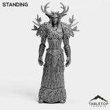 Tabletop Terrain Miniature Standing Night Druid Female Tier 1