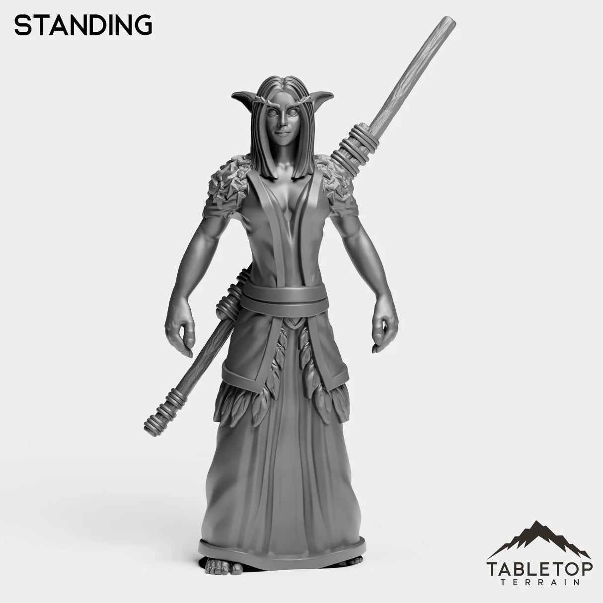 Tabletop Terrain Miniature Standing Night Druid Starter Female