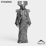 Tabletop Terrain Miniature Standing Night Priest Female Tier 1