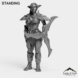 Tabletop Terrain Miniature Standing Night Sentinel Female
