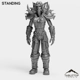 Tabletop Terrain Miniature Standing Night Warrior Female Tier 1