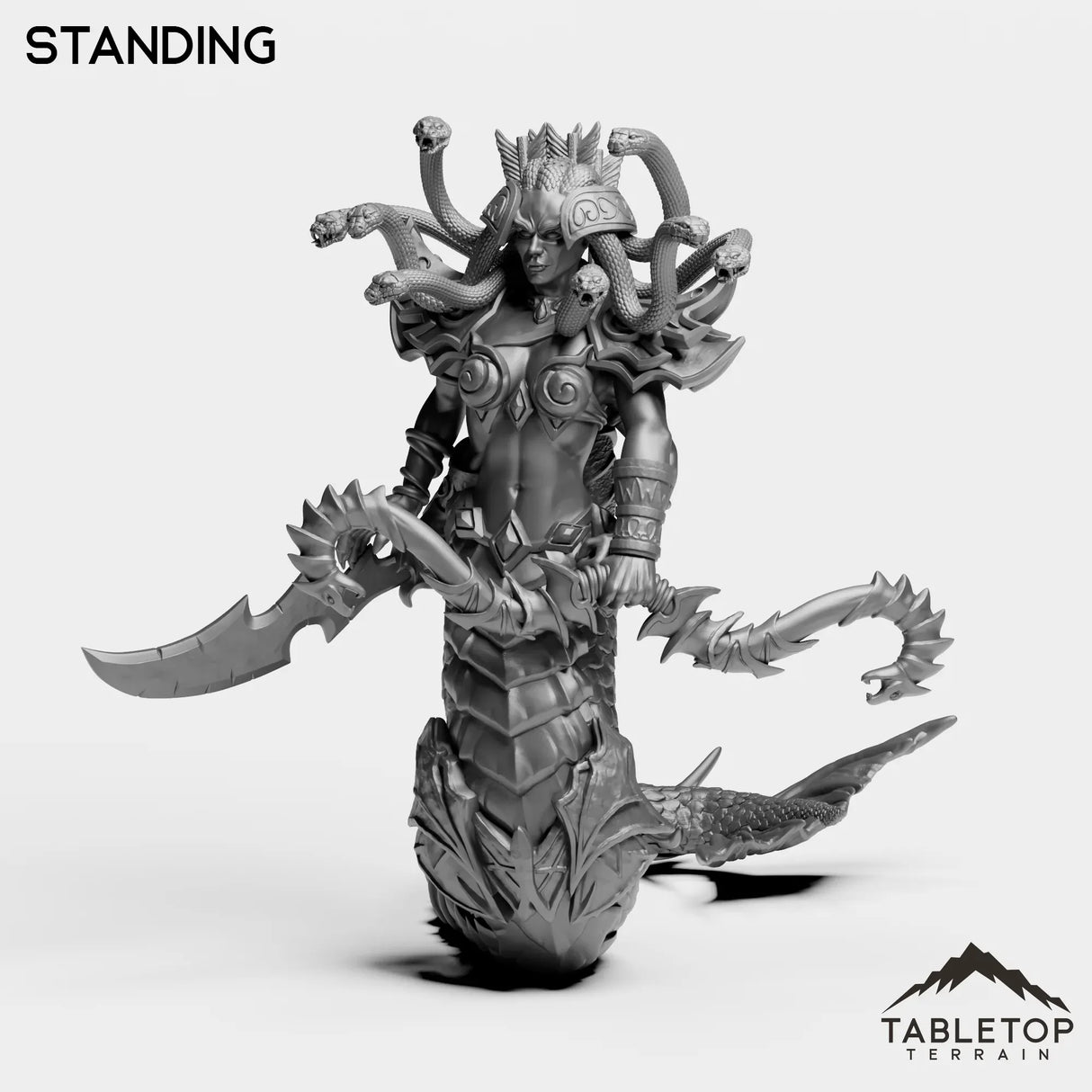 Tabletop Terrain Miniature Standing Queen Naga