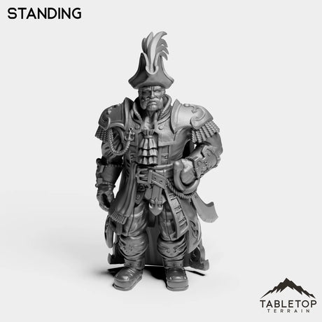 Tabletop Terrain Miniature Standing Sailor Admiral