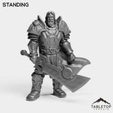 Tabletop Terrain Miniature Standing Silver Paladin Crusader
