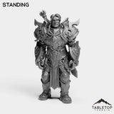 Tabletop Terrain Miniature Standing Silver Paladin Exarch
