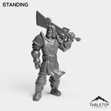 Tabletop Terrain Miniature Standing Silver Paladin Highlord