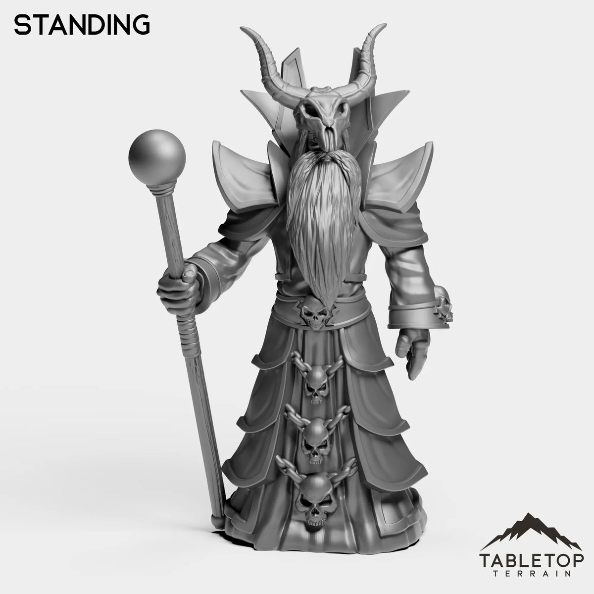 Tabletop Terrain Miniature Standing Unclean Warlock