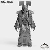 Tabletop Terrain Miniature Standing Undead Priest Female Tier 1