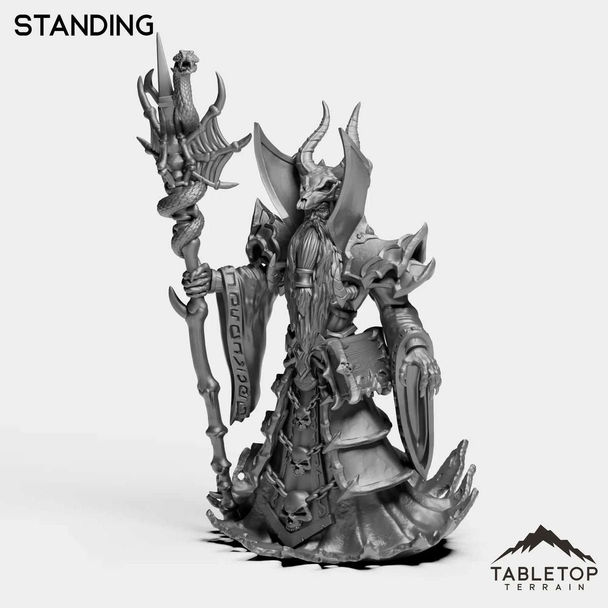 Tabletop Terrain Miniature Standing Undead Supreme Necromancer
