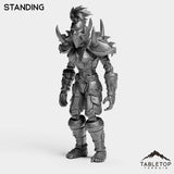 Tabletop Terrain Miniature Standing Undead Warrior Female Tier 1
