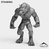 Tabletop Terrain Miniature Standing Werewolf Feral