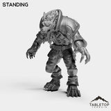 Tabletop Terrain Miniature Standing Werewolf Feral King
