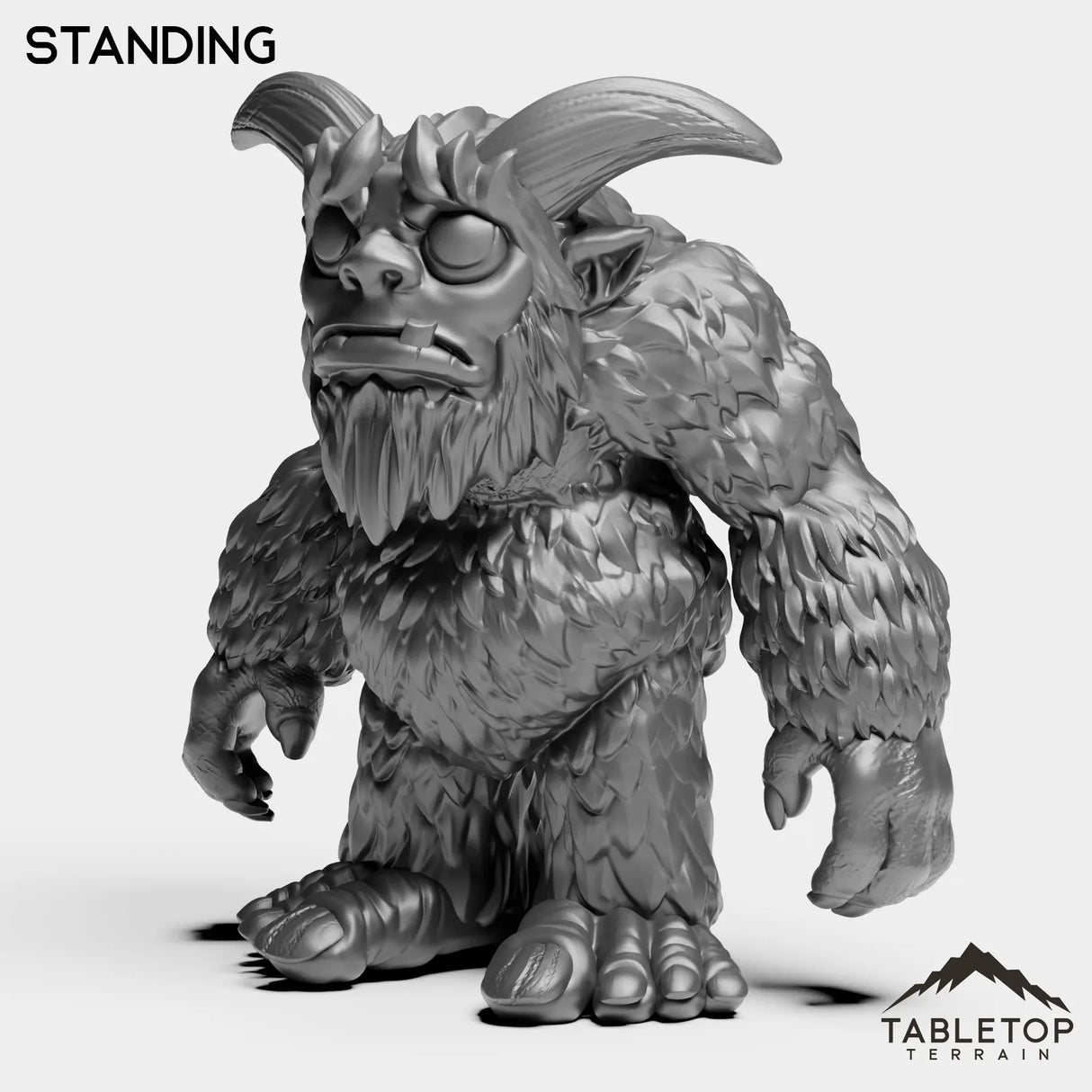 Tabletop Terrain Miniature Standing Yeti Children