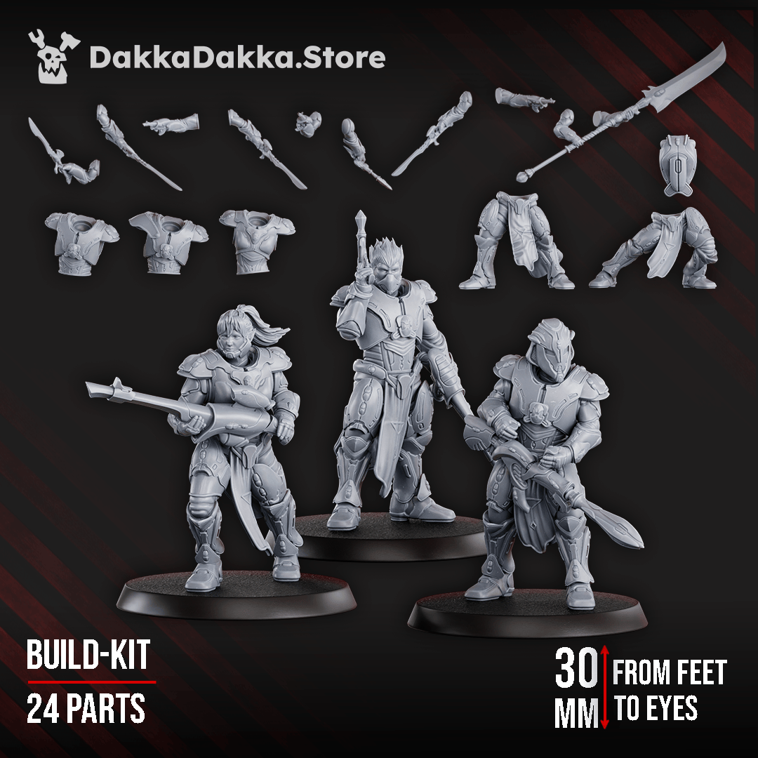 Tabletop Terrain Miniature Star Alves Infantry Squad