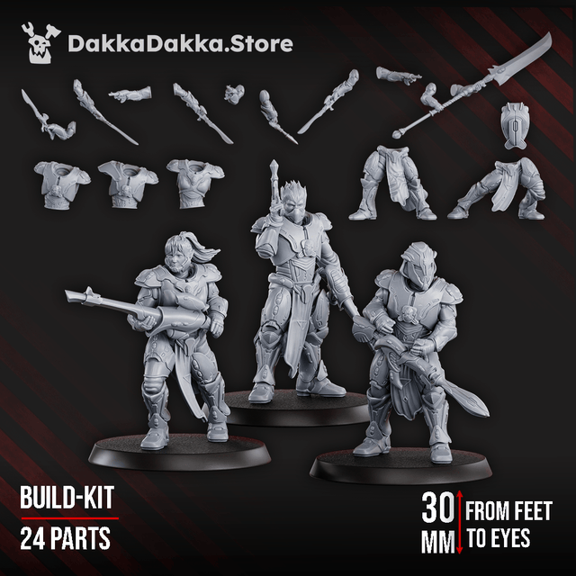 Tabletop Terrain Miniature Star Alves Infantry Squad