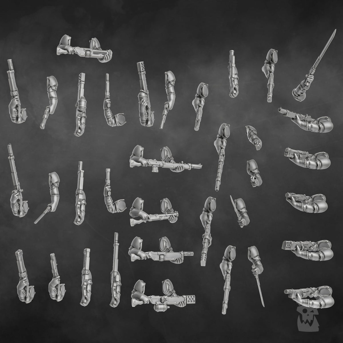 Tabletop Terrain Miniature Steam Guard Assembly Kit