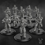 Tabletop Terrain Miniature Steam Guard Assembly Kit