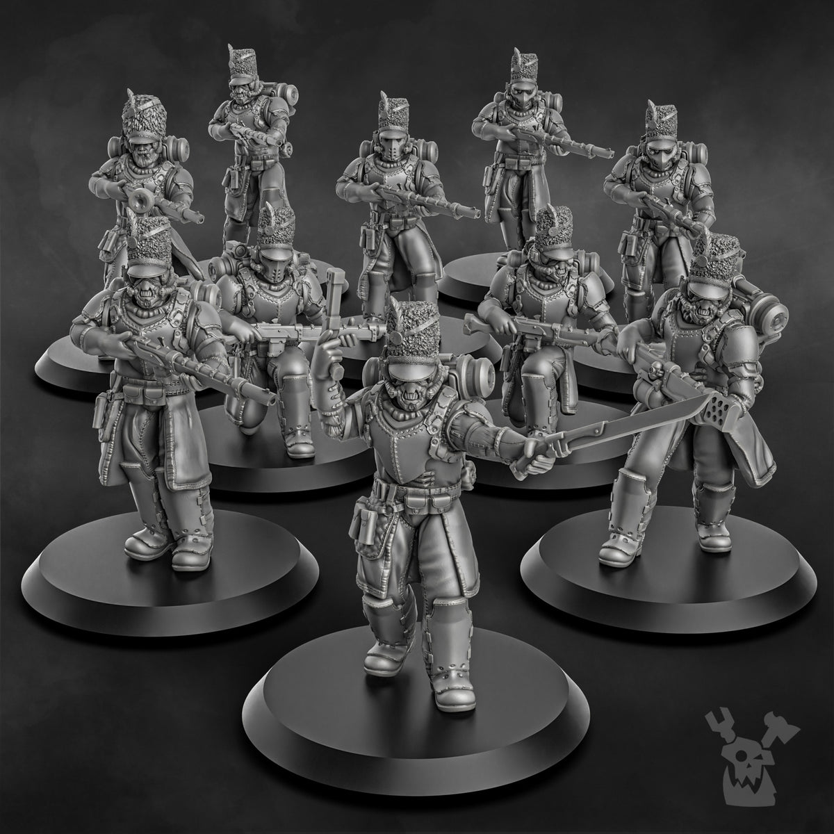 Tabletop Terrain Miniature Steam Guard Assembly Kit