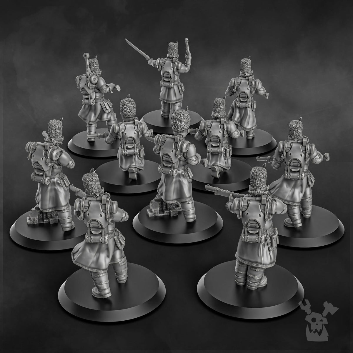 Tabletop Terrain Miniature Steam Guard Assembly Kit